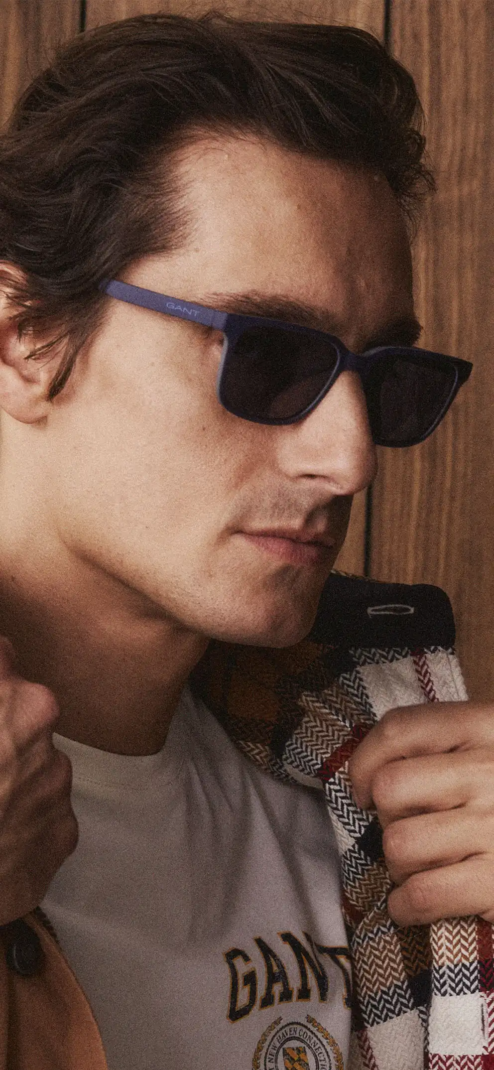 Man wearing Gant sunglasses