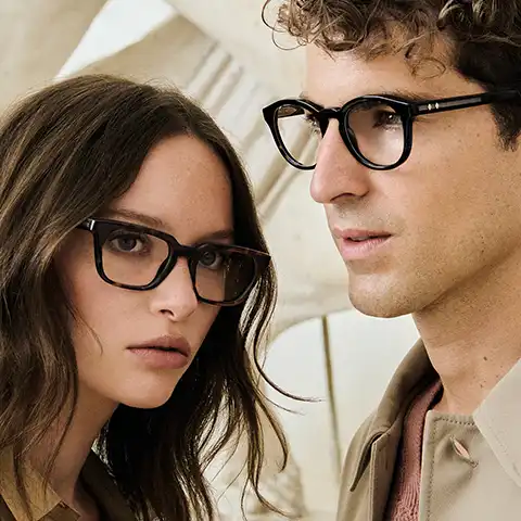 Couple wearing WEB EYEWEAR eyeglasses