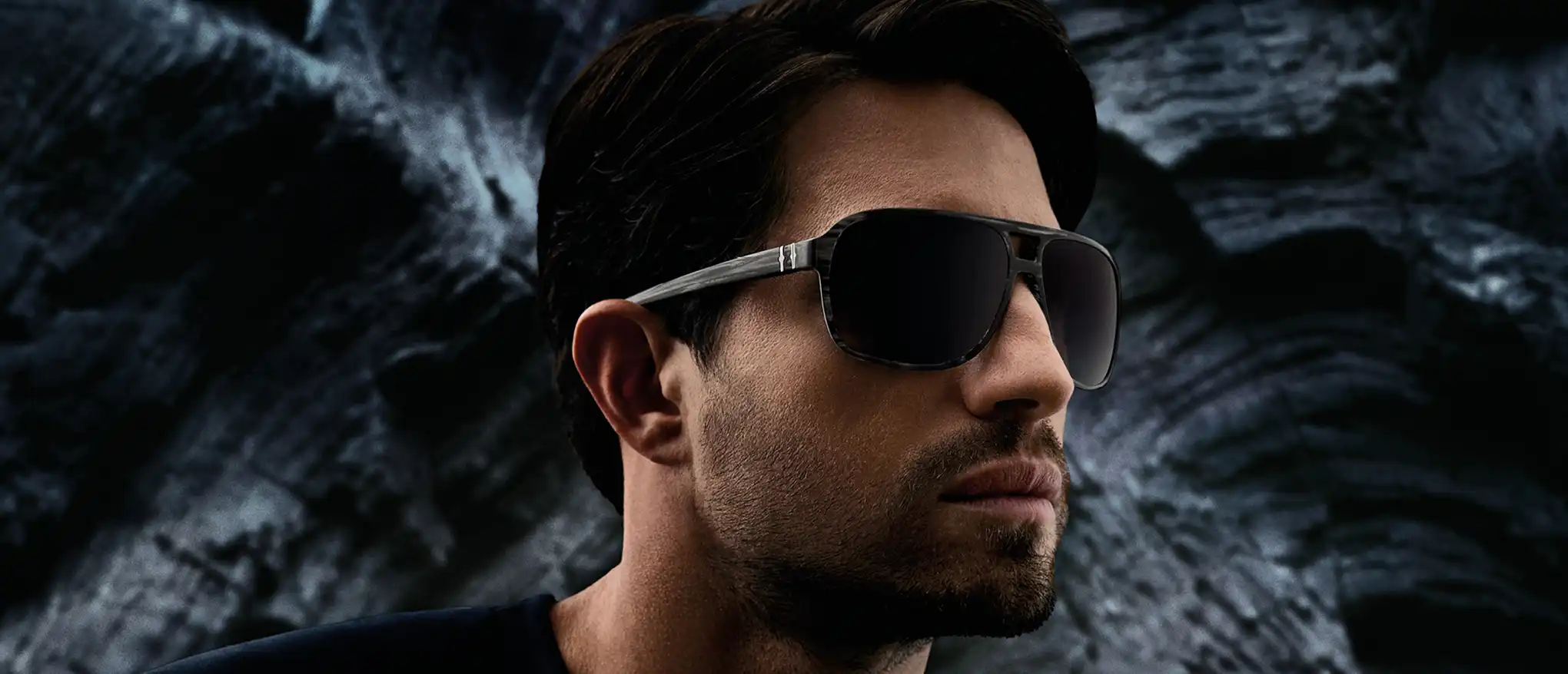 Man wearing Timberland sunglasses