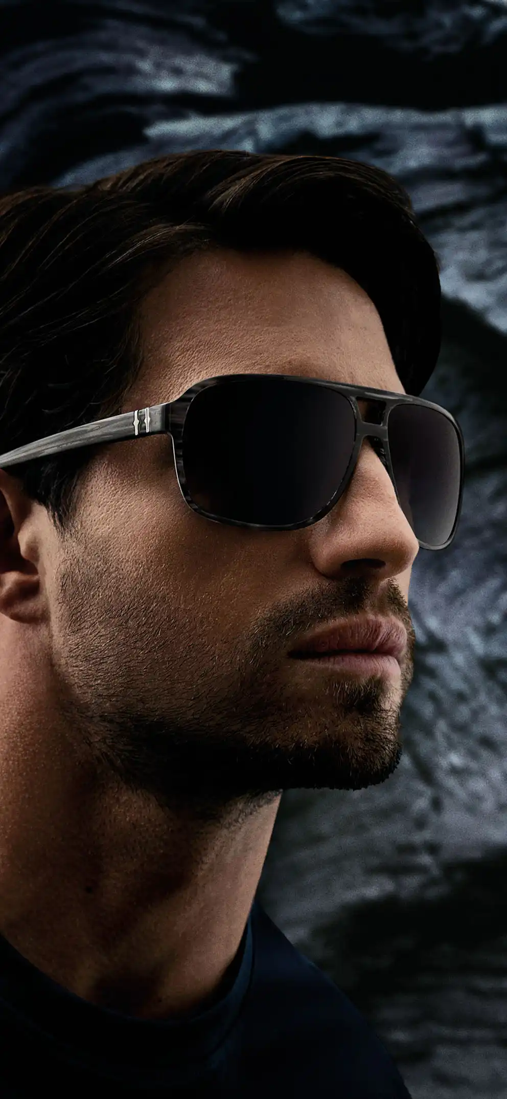 Man wearing Timberland sunglasses